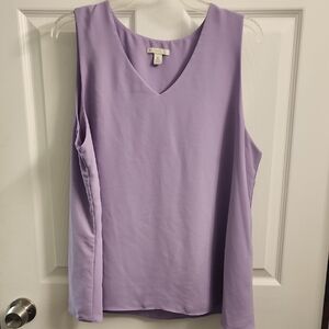 Cato Lilac V-Neck Tank Top